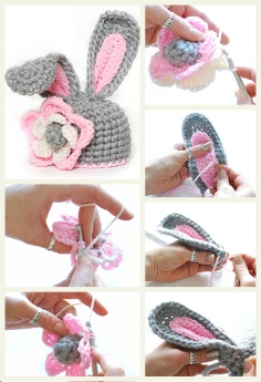Knitting Bunny Cap for Kids Tutorial