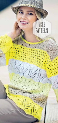 Knitted Summer Top Free Pattern