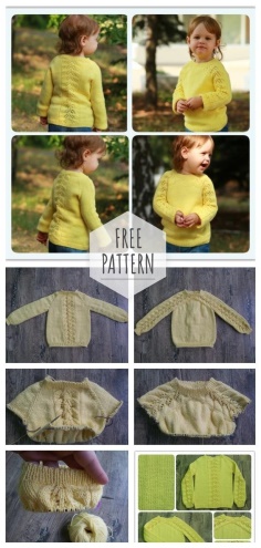 Crochet openwork sweater free pattern