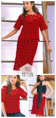 Crochet motif costume free pattern