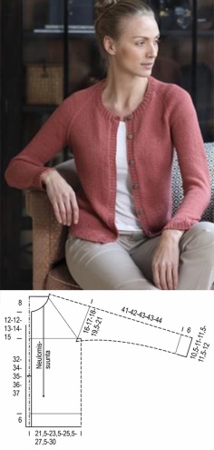 Simple Jacket with Knitting