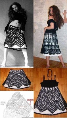Black Crochet Dress Free Pattern