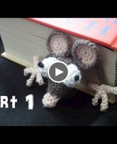 Learn how to crochet an Amigurumi Rat Bookmark Part 1