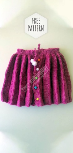Baby Pink Accordion Skirt Free Pattern