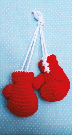 Crochet Boxing Gloves
