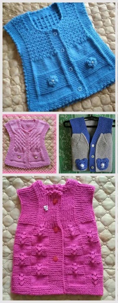 Knitting Waistcoat for Baby