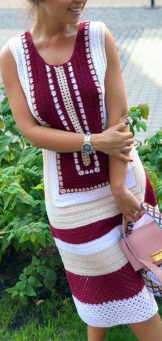 Beautiful Crochet Long Dress