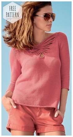 JUMPER WITH LACE MOTIF BUTTERFLY