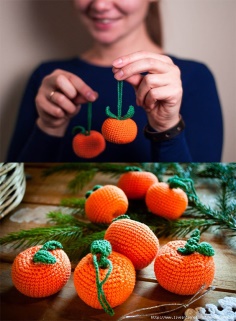 Knitted Mandarins For the New Year