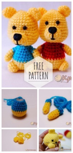 Little crochet bear free pattern