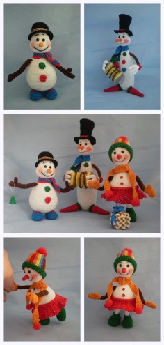 Crochet Doll Snowman