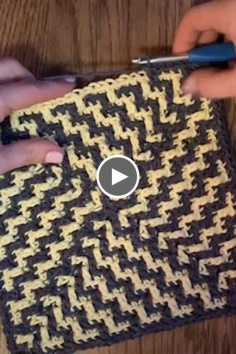 How to Crochet Mosaic Square
