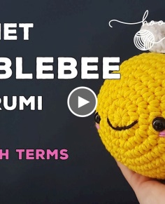 Amigurumi Bumblebee  How to crochet tutorial  Easy beginners video  Crochet Bee