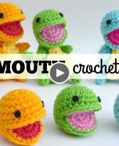 How to Crochet Open Mouth Amigurumi  Tutorial and Pattern
