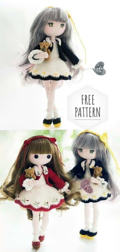 Lady Amigurumi Doll Free Pattern