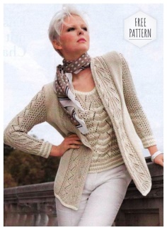 A set of a jacket and top free pattern