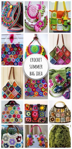 Crochet Colorful Summer Bag Idea