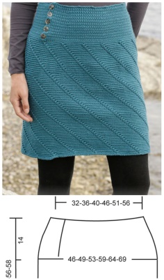 Skirt  Drops Design Crochet