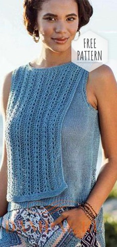 Summer Knitted Top Free Pattern
