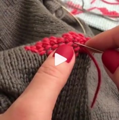 How to knit red stitch video tutorial