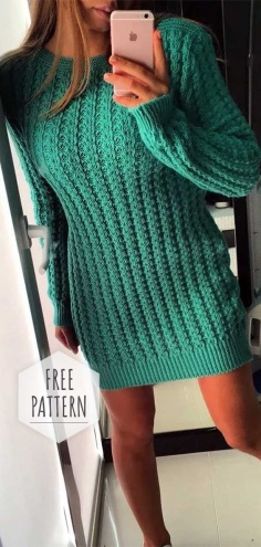 Knitted Tunic Free Pattern