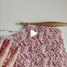How to knit treble crochet video tutorial
