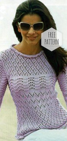Fishnet Pullover with Ruffles