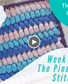 The Pineapple stitch - Week 24 of The 50 Stitches Crochet Along