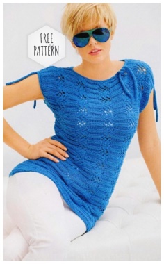 Turquoise top free pattern