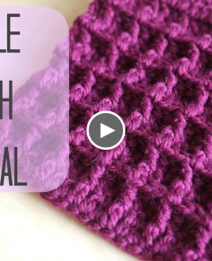 CROCHET: How to crochet the Waffle stitch  Bella Coco