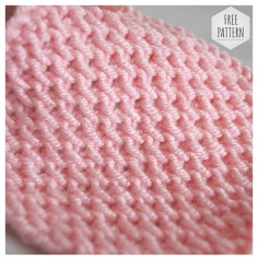 The embossed and very simple knitting pattern and video tutorial