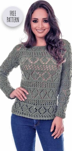 Nice Crochet Sweater Free Pattern