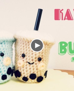 Kawaii Boba Drink  Crochet Amigurumi Tutorial