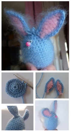 Knitted easter egg surprise