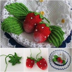 DELICIOUS STRAWBERRIES ON A HAT