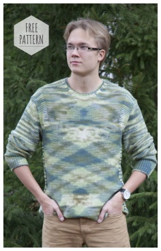 MENS PULLOVER WITH SIDE INSERTS FREE PATTERN