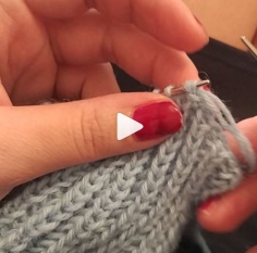 Knitting Edge Closure with Needle