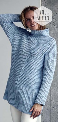 Blue Sweater Free Pattern