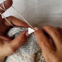 How to knit stockinette stitch video tutorial