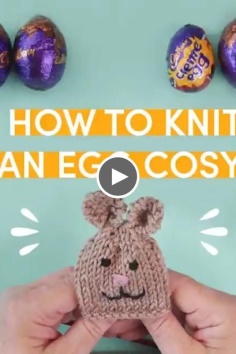 Gift the joy of making with hand-knitted egg cosie