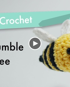 How to Crochet a Bumble Bee  Amigurumi Pattern Tutorial