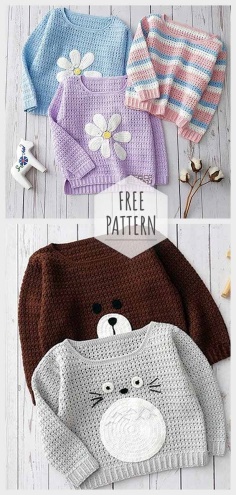 Children Pullover Crochet Pattern