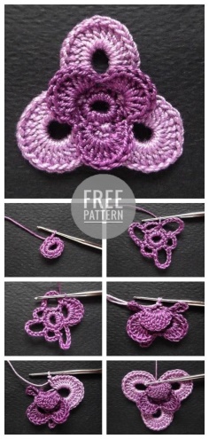 Crochet Bulk Flower Free Pattern
