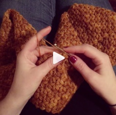 How to knit jasmine stitch slow video tutorial