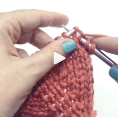 How to knit back and front video tutorial
