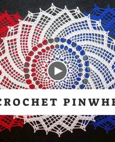 How to Crochet Pinwheel Doily