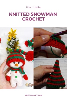 Knitted Snowman Crochet