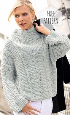 Light Grey Sweater Free Pattern