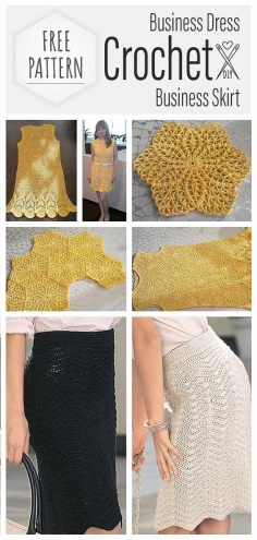 Crochet Business Dress and Skirt Pattern