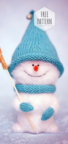 Amigurumi Cute Snowman Free Pattern